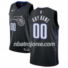 Män Orlando Magic Tröja Skräddarsydda 2018-19 Nike City Edition Svart Swingman